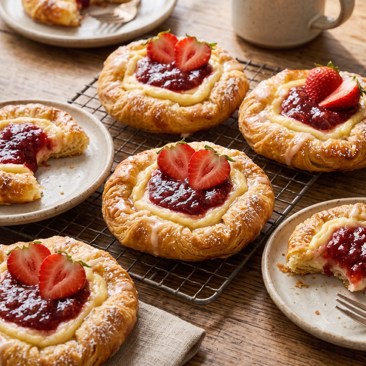 Assorted Fruit Cream Cheese Danishes