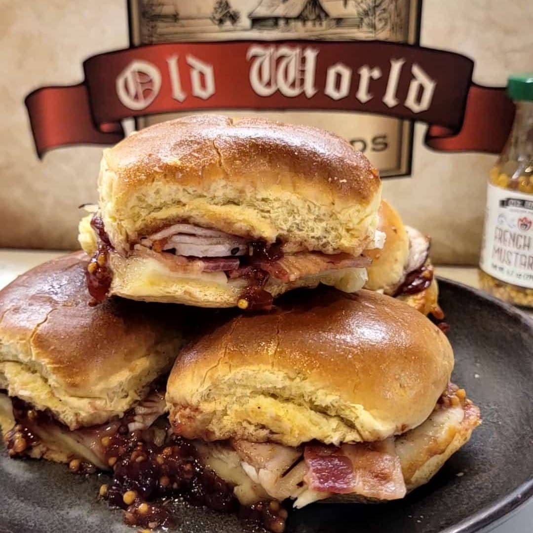 Turkey, Bacon and Cranberry Sliders