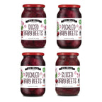 Beets Lover Set - Four 32 Oz Jars of Pickled Beets - Sliced Baby Beets, Pickled Baby Beets (2), and Diced Baby Beets