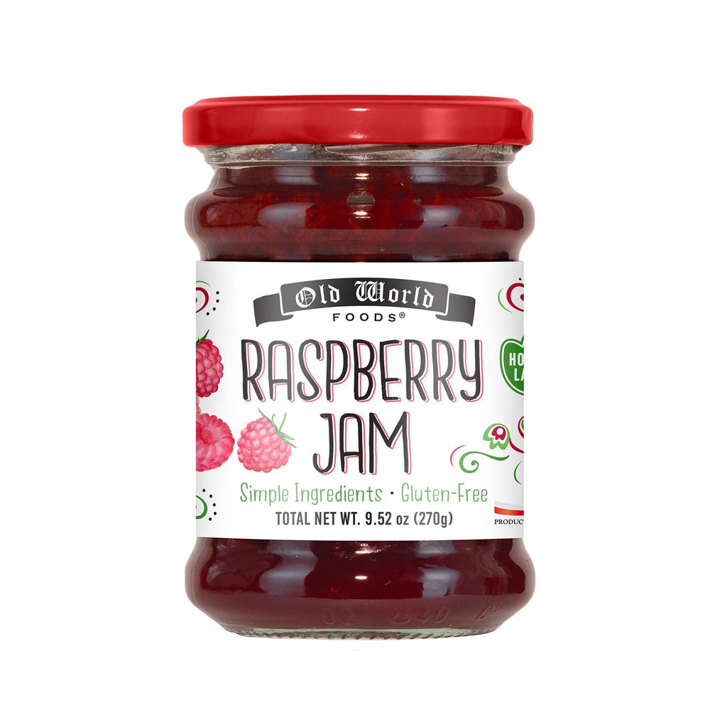 Old World Raspberry Fruit Jam, 9.52 oz Jar, Case of 6