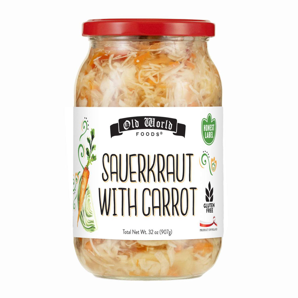 Sauerkraut with Carrots, 32 OZ