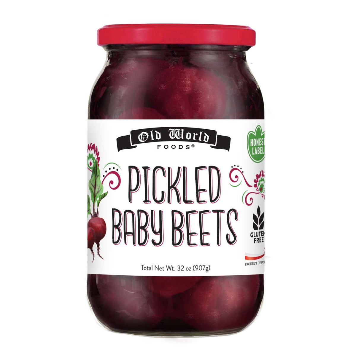 Beets Lover Set - Four 32 Oz Jars of Pickled Beets - Sliced Baby Beets, Pickled Baby Beets (2), and Diced Baby Beets
