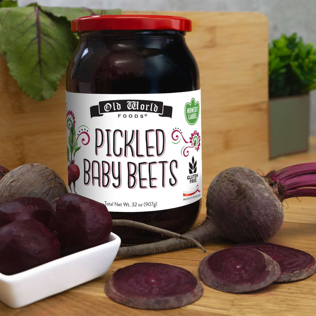 Beets Lover Set - Four 32 Oz Jars of Pickled Beets - Sliced Baby Beets, Pickled Baby Beets (2), and Diced Baby Beets