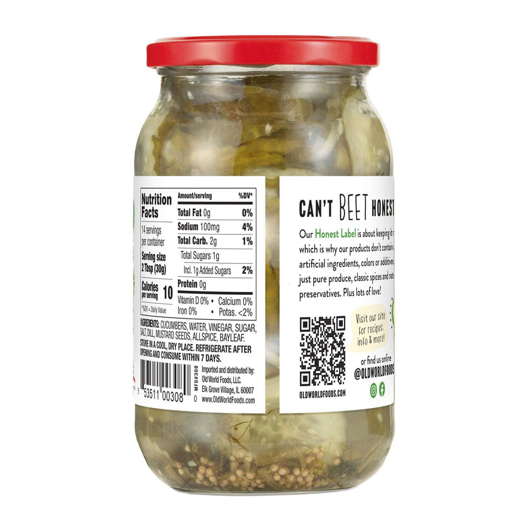 Sliced Pickles, 32 oz