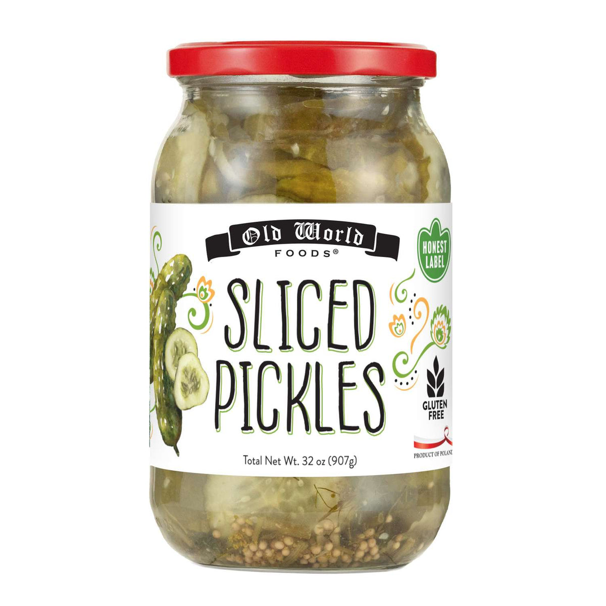 Sliced Pickles, 32 oz