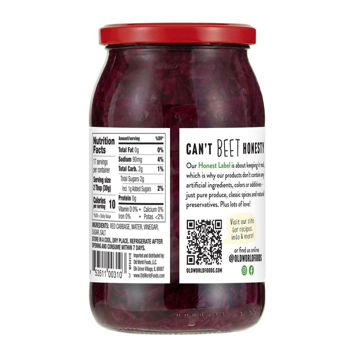 Pickled Red Cabbage, 32 oz
