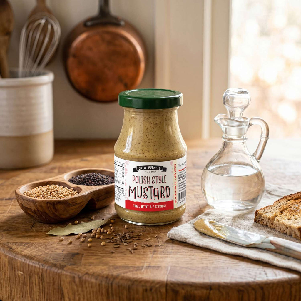 Old World Polish Style Mustard, 6.7 oz, Case of 6