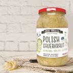 Salad Lover Set - Four 32 Oz Jars of Assorted Pickled Vegetables - Polish Salad, Pickled Baby Beets, Polish Barrel Sauerkraut, and Green Tomato Salad