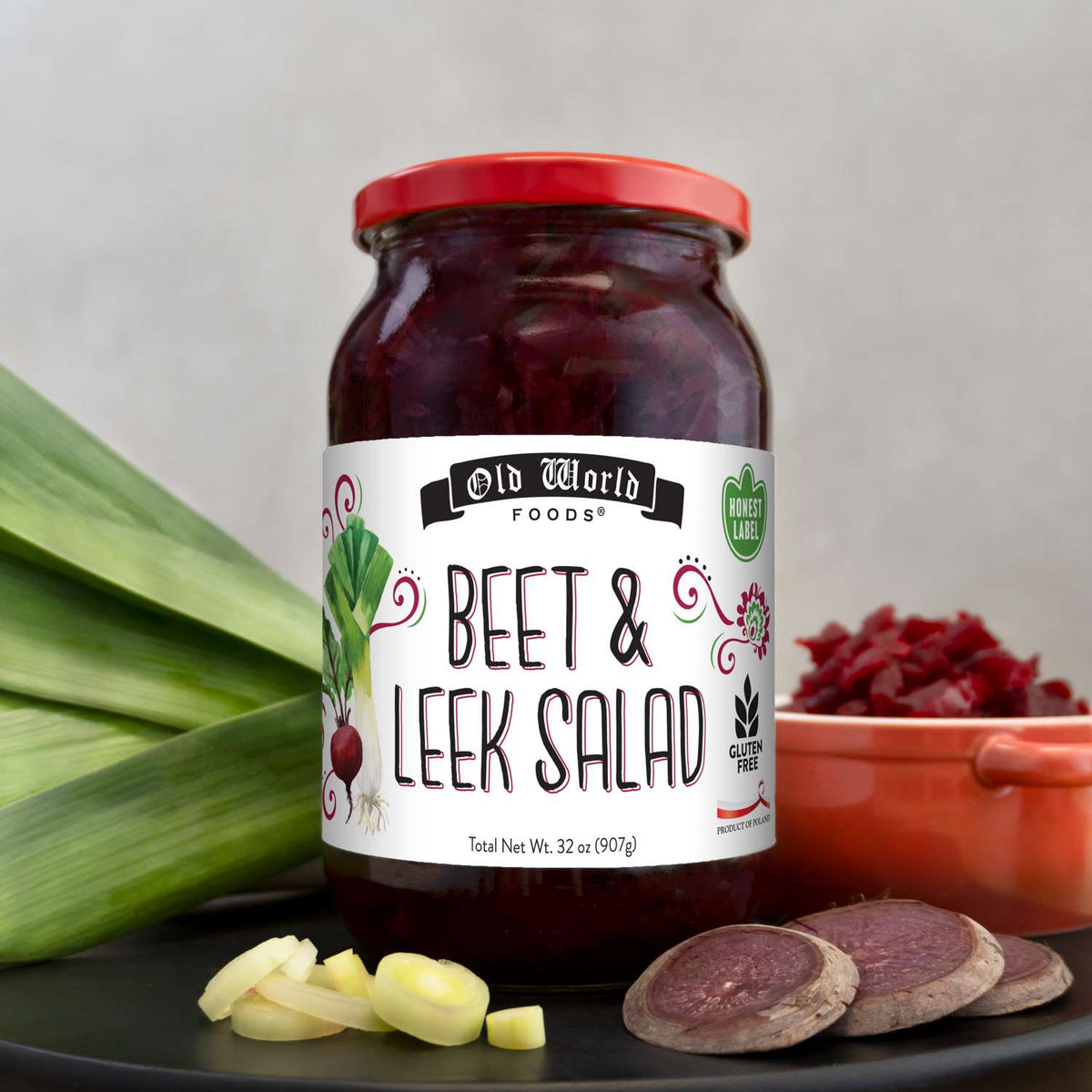 Beet and Leek Salad, 32 oz