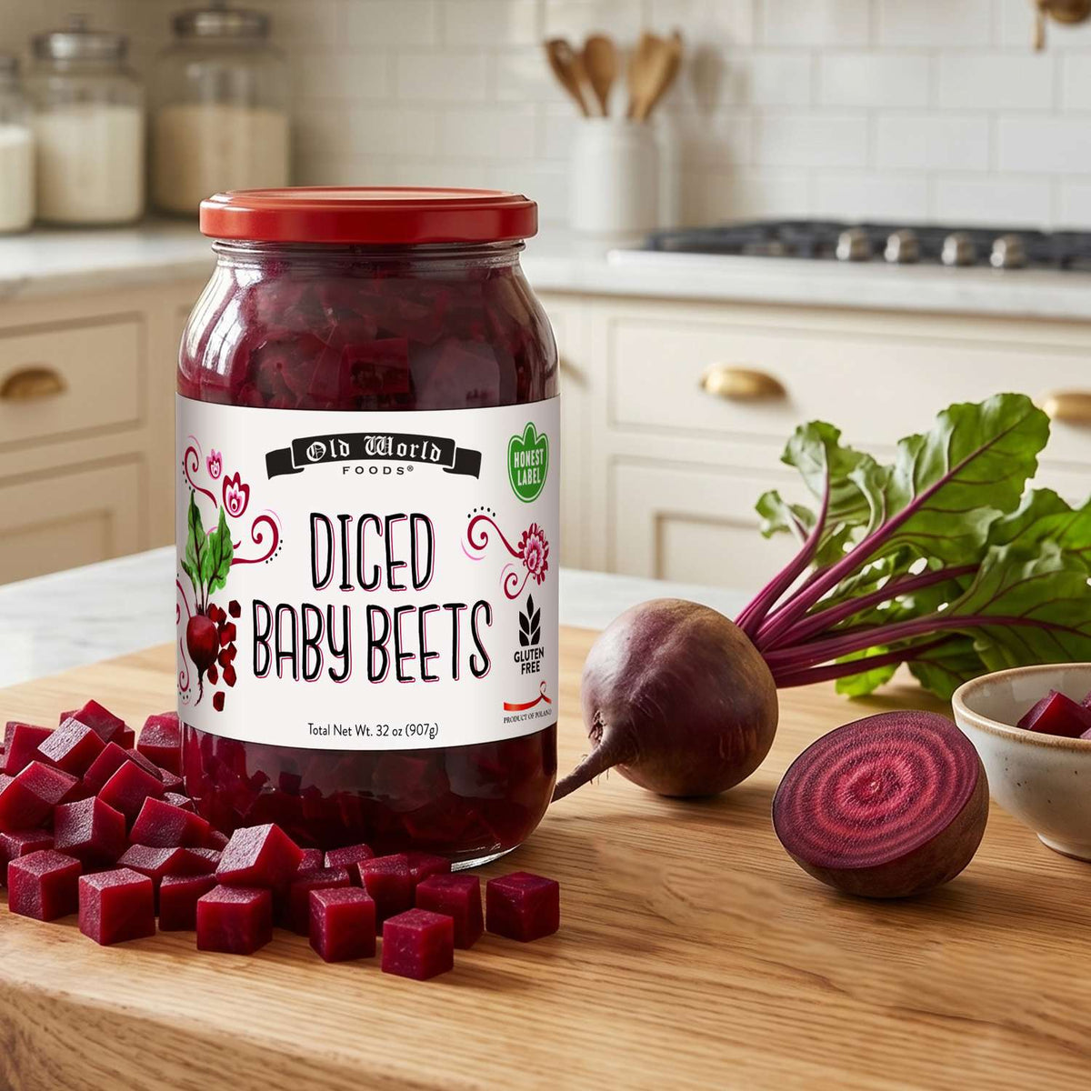 Diced Baby Beets, 32 Oz