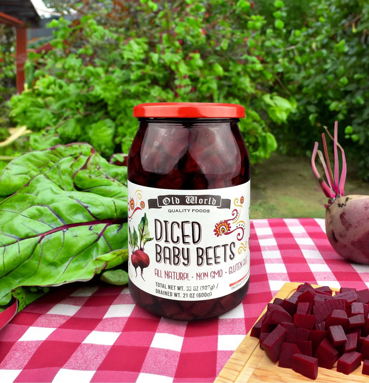 Beets Lover Set - Four 32 Oz Jars of Pickled Beets - Sliced Baby Beets, Pickled Baby Beets (2), and Diced Baby Beets