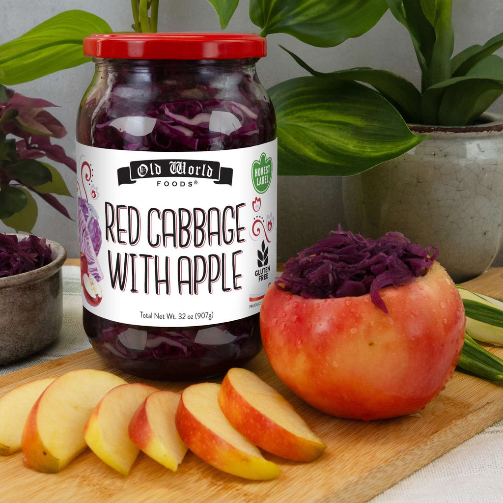 Red Cabbage with Apple, 32 Oz
