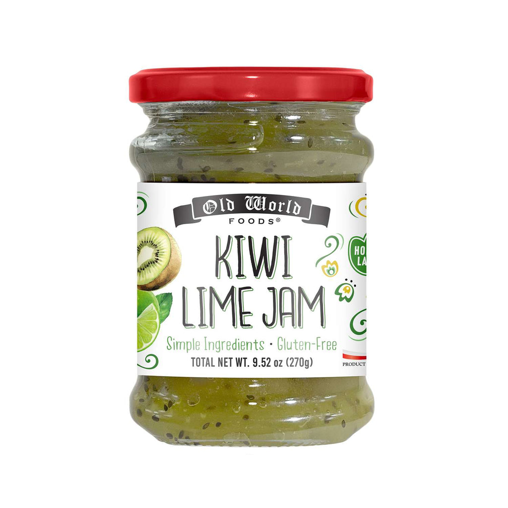 Old World Kiwi with Lime Fruit Jam, 9.52 oz Jar, Case of 6