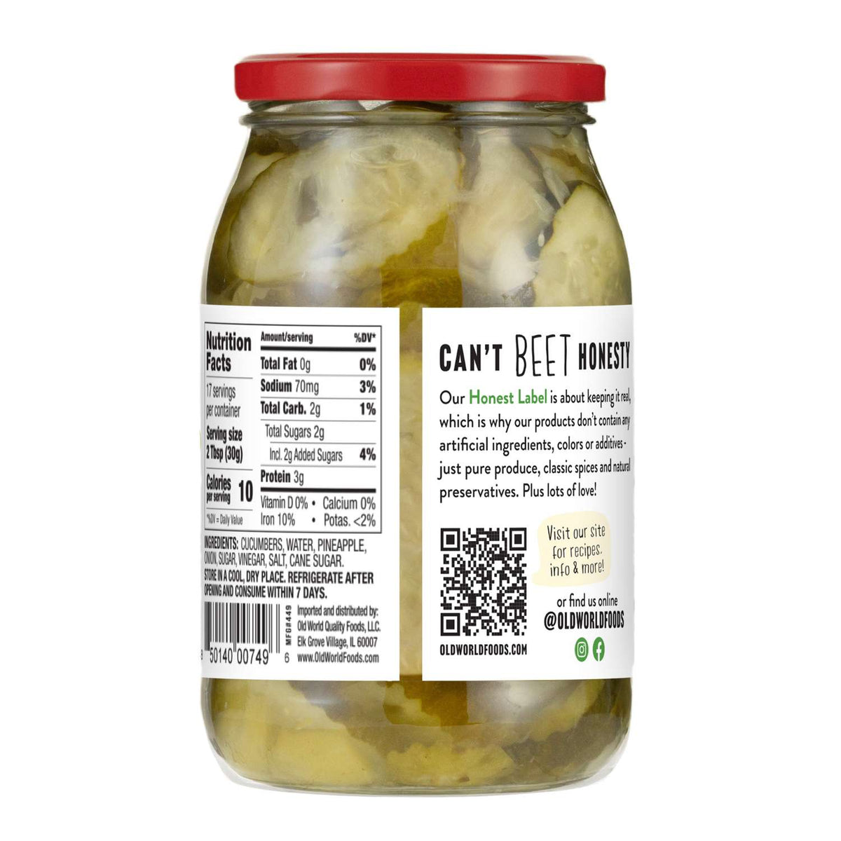 Sweet Pickle Slices, 32 Oz