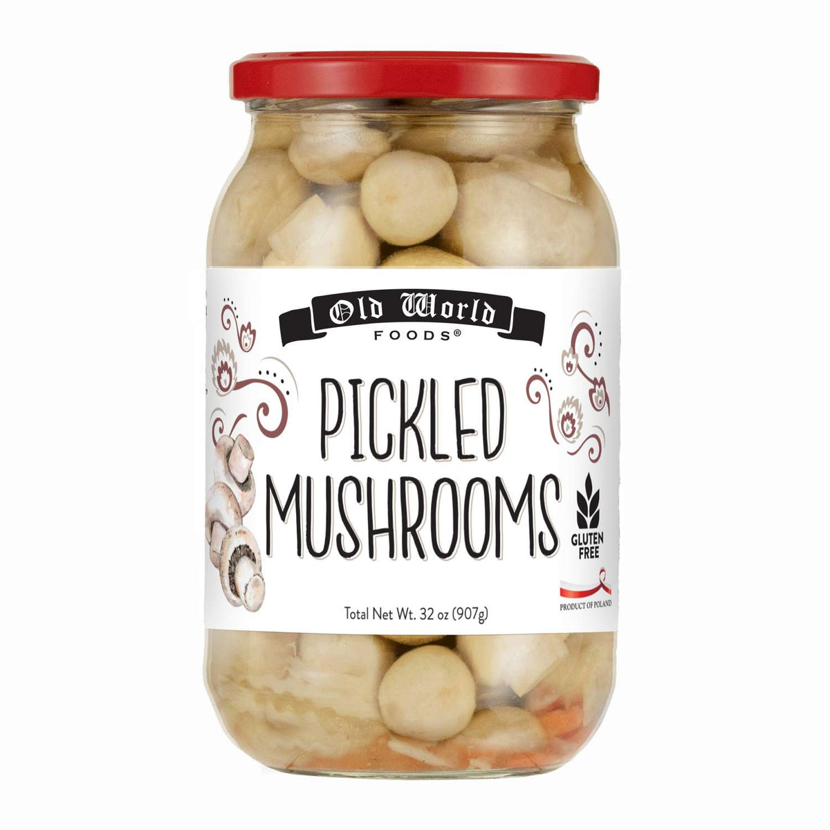 Pickled Mushrooms, 28 OZ