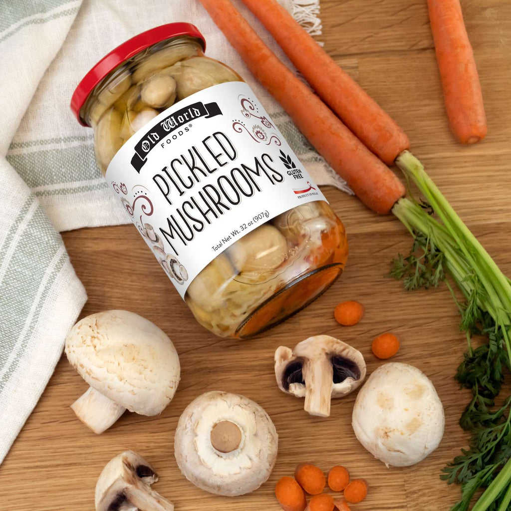 Pickled Mushrooms, 28 OZ