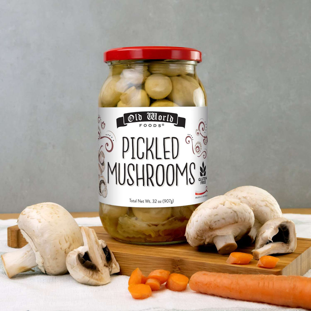 Pickled Mushrooms, 28 OZ