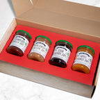 Premium European Fruit Jam Sampler with Strawberry Vanilla, Pear Ginger and Lime, Sour Cherry, Apple Mango, 9.52 oz Jars