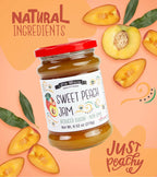 Old World Sweet Peach Fruit Jam 9.52 oz Jar, Case of 6